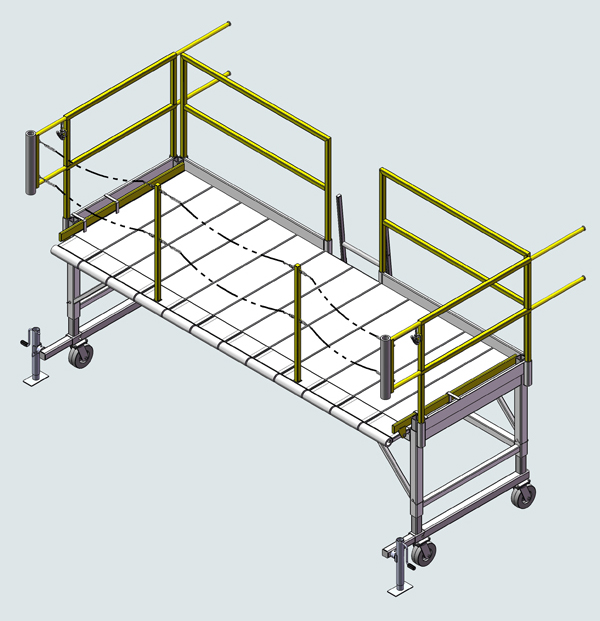 Model 15F2918 Maintenance/Crew Stand